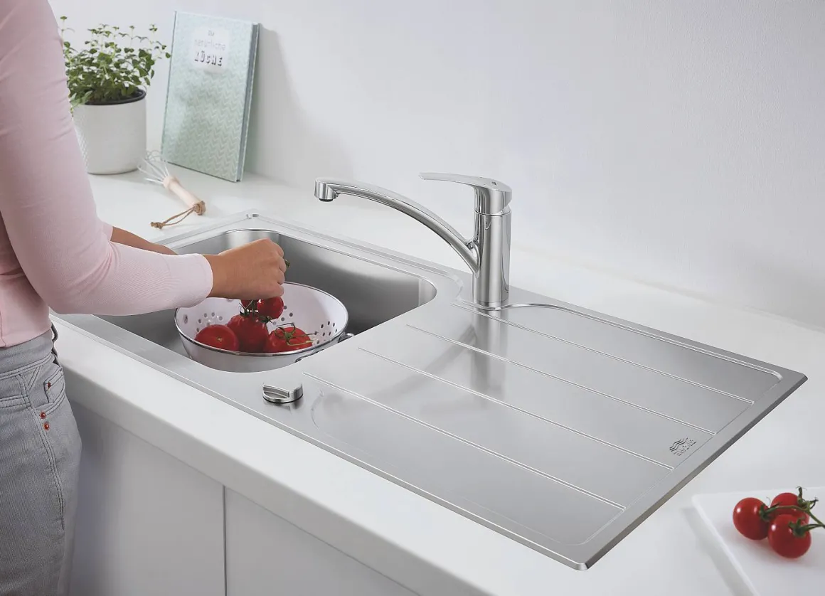 Grohe Spoelbak K500 Met Druiprek 1000X500Mm Rvs