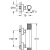 Grohe Thermostatische Douchemengkraan Precision Feel 15Cm Chroom