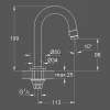 Grohe Toiletkraan Universal Donkergrijs Geborsteld