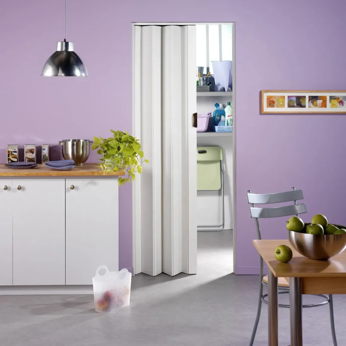 Grosfillex Vouwdeur 'Una' Pvc Wit 205X84Cm