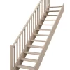 Handystairs Open Rechte Trap "Vega80" - 280 Cm Hoog - 13 Beuken Treden - Met Leuning