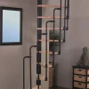 Handystairs Ruimtebesparende Spiltrap "Sampax" - 120X60 Cm - 299 Cm Hoog - 12 Beuken Treden - Zwart