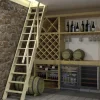 Handystairs Steektrap "Fichte" - 55Cm Breed - Hoogte 286Cm - 12 Treden Van Grenen - Met Leuning