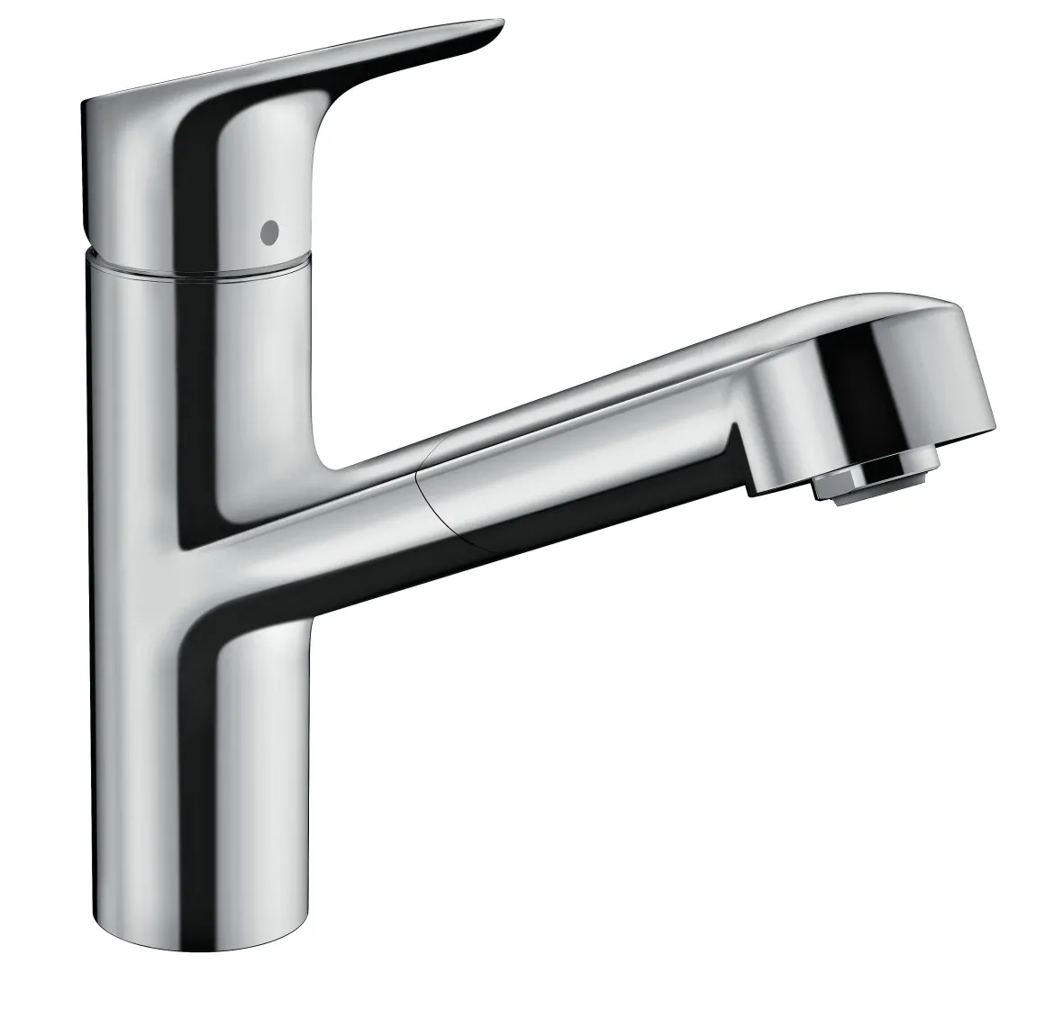 Hansgrohe Keukenmengkraan Focus M43 200 Met Uittrekbare Handdouche Metaal Geborsteld