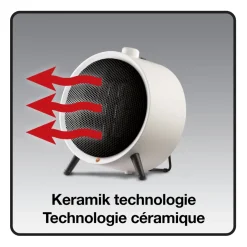 Honeywell Ronde Keramische Verwarming Hce200W 1500W Wit
