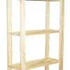 Houten Rek Met 5 Grenen Paneel In Massief Den 170X65X28Cm