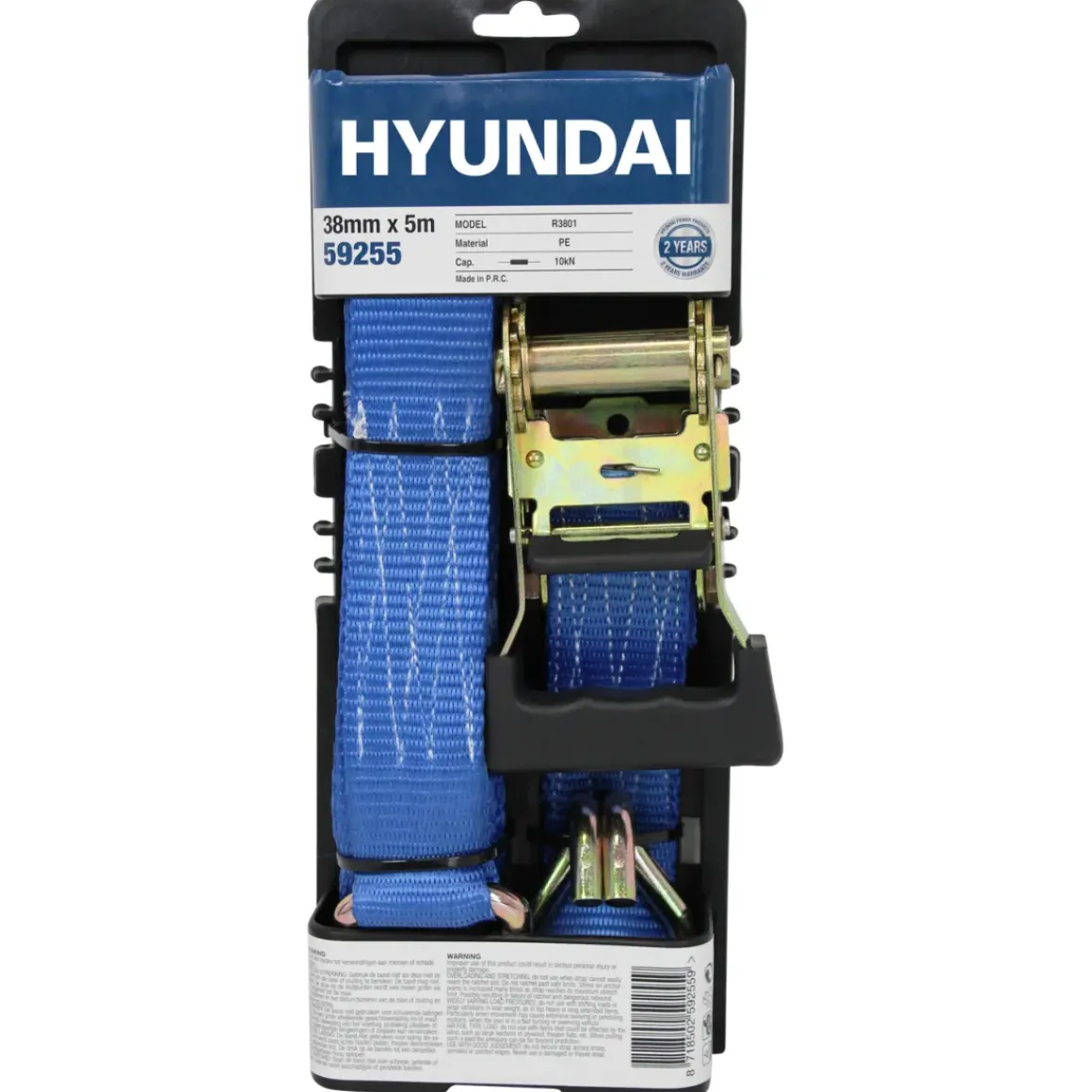 Hyundai Spanband Met Ratel En S-Haken 5Mx38Mm 1000Kg