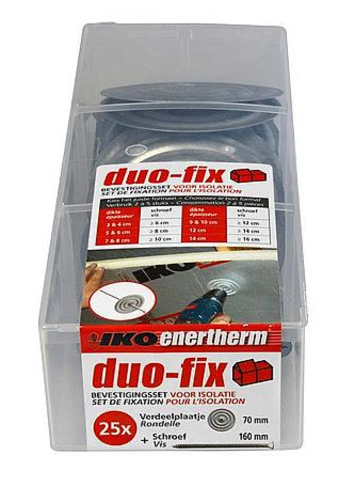 Iko Isolatiebevestigingsset Duo-Fix 16Cm