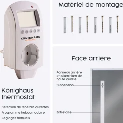 Infrarood Verwarming M-Serie 1000W Met Thermostaat