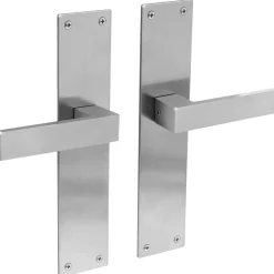 Intersteel Deurklink Amsterdam + Plaat 250X55X2Mm Blind Geborsteld Rvs