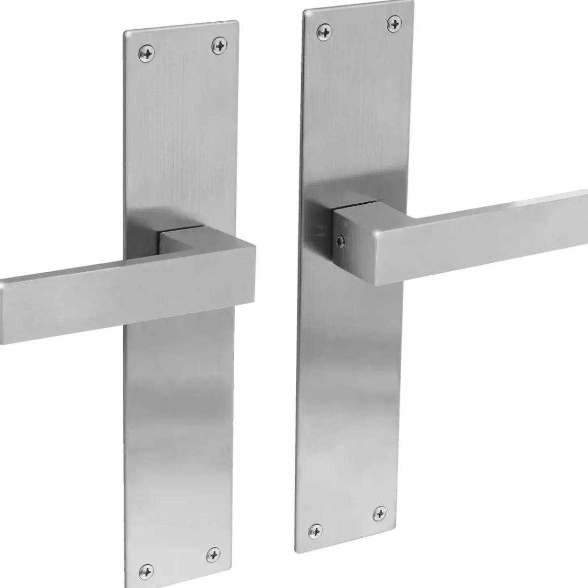 Intersteel Deurklink Amsterdam + Plaat 250X55X2Mm Blind Geborsteld Rvs