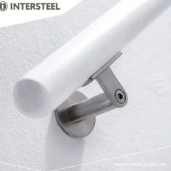 Intersteel Leuninghouder Zwaar Met Hol Zadel Rvs Geborsteld