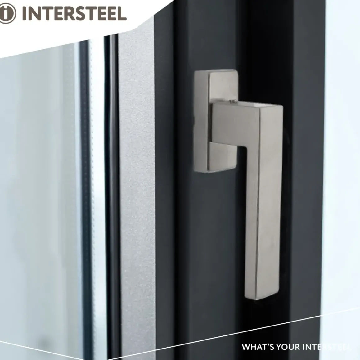 Intersteel Raamkruk Amsterdam Op Rechthoekige Rozet Rvs