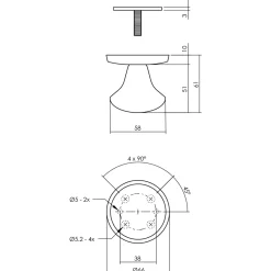 Intersteel Veiligheidsbeslag Set Voordeur Skg*** Ronde Rozet Rvs Zwart
