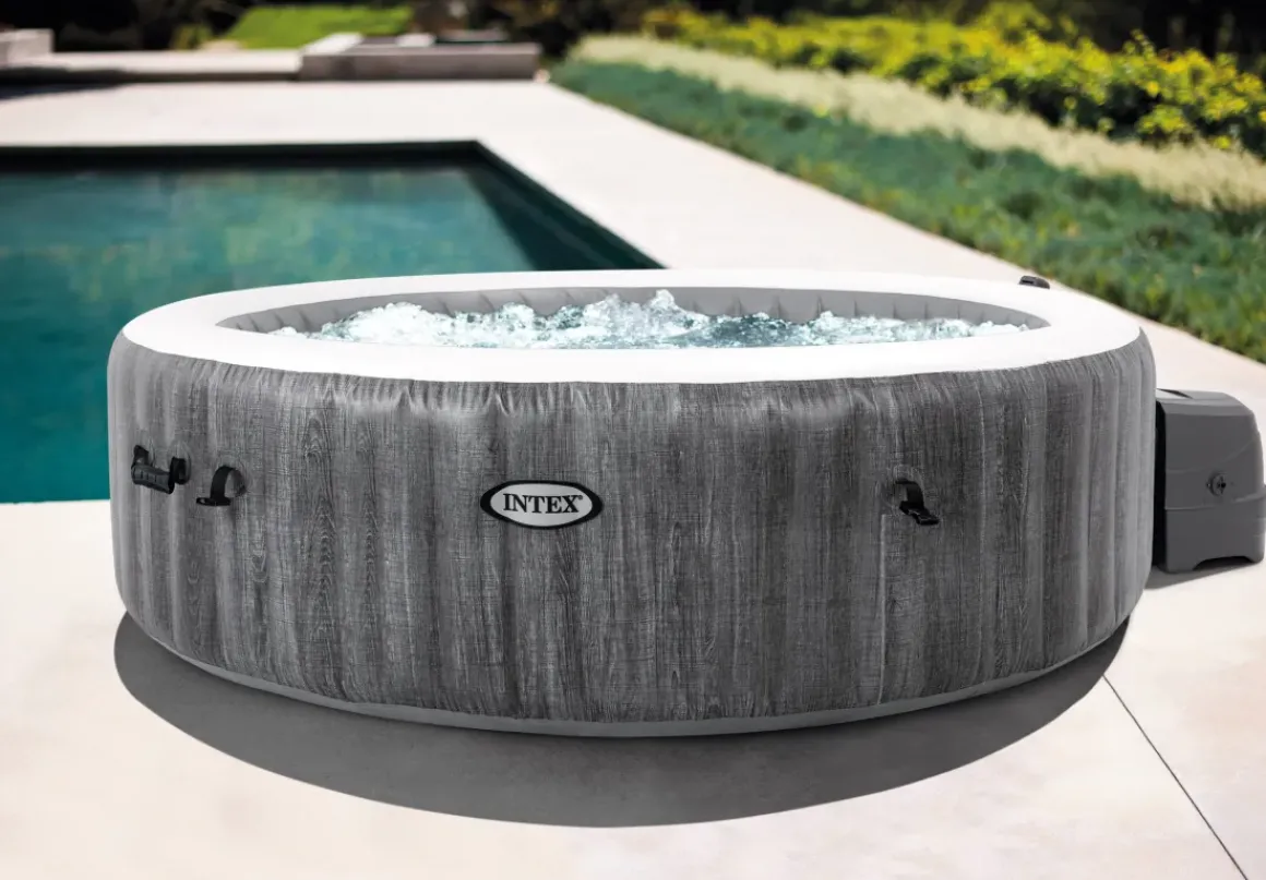 Intex Bubblebad Purespa Bubble Baltik 6Personen Grijs O216X71Cm