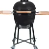 Keramisch Barbecue Alleskunner 18 Inch Zwart + Trolley