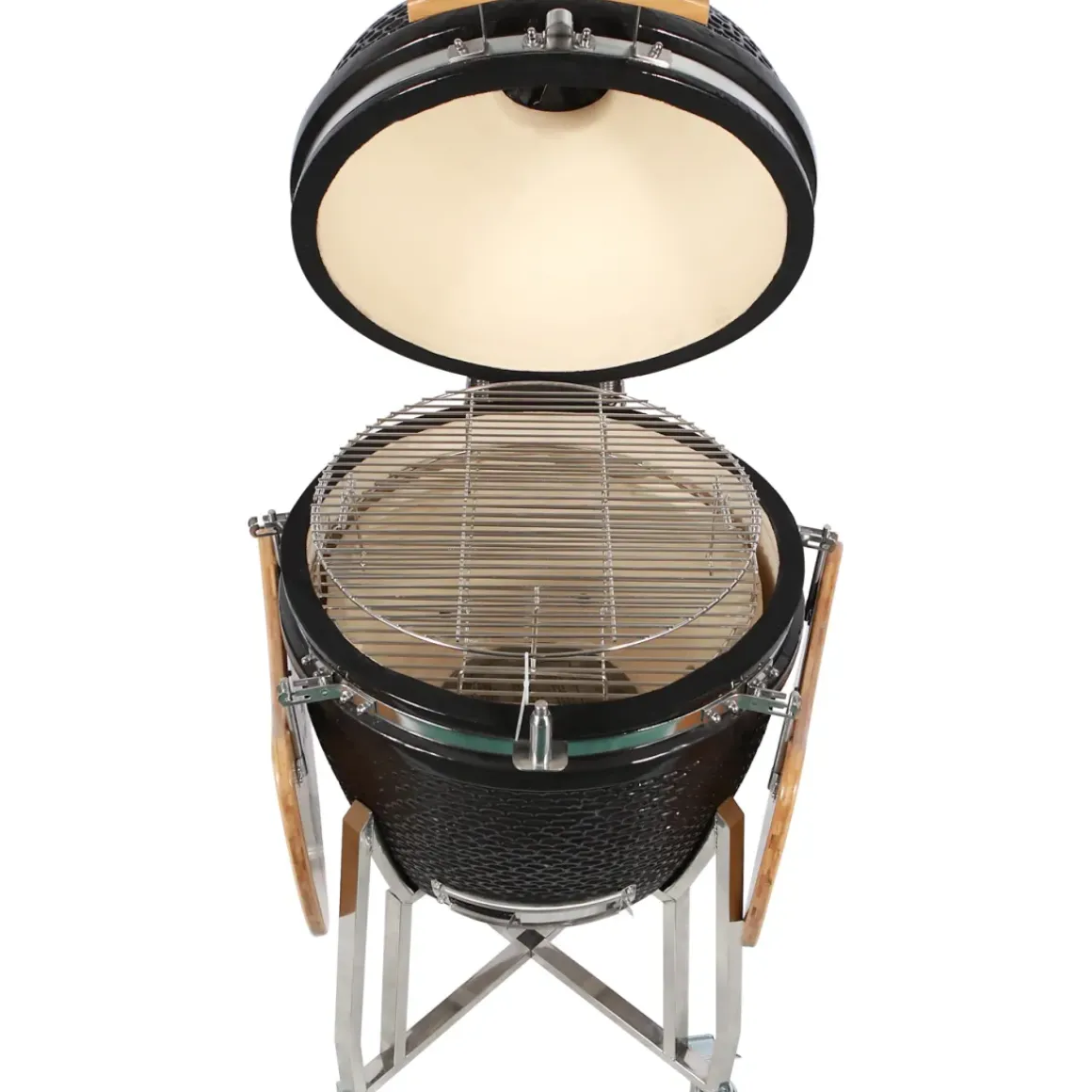 Keramisch Barbecue Big Kamado 24 Inch Zwart