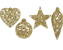 Kersthanger Kunstof Of Goud Glitter 1Stk