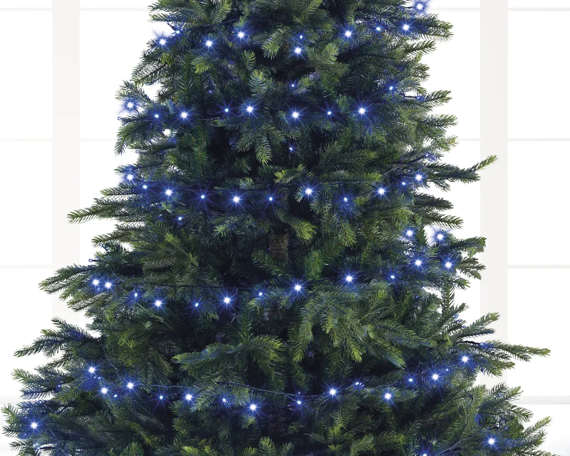 Kerstverlichting (Lumineo) Basic Twinkle 180 Led Lampjes Koel Wit 13,5M