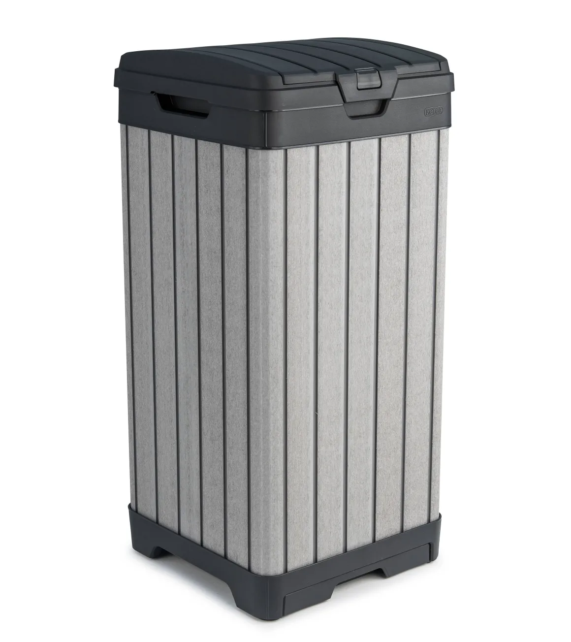 Keter Afvalbak Rockford 124L Grijs 41X41X87,4Cm Buiten