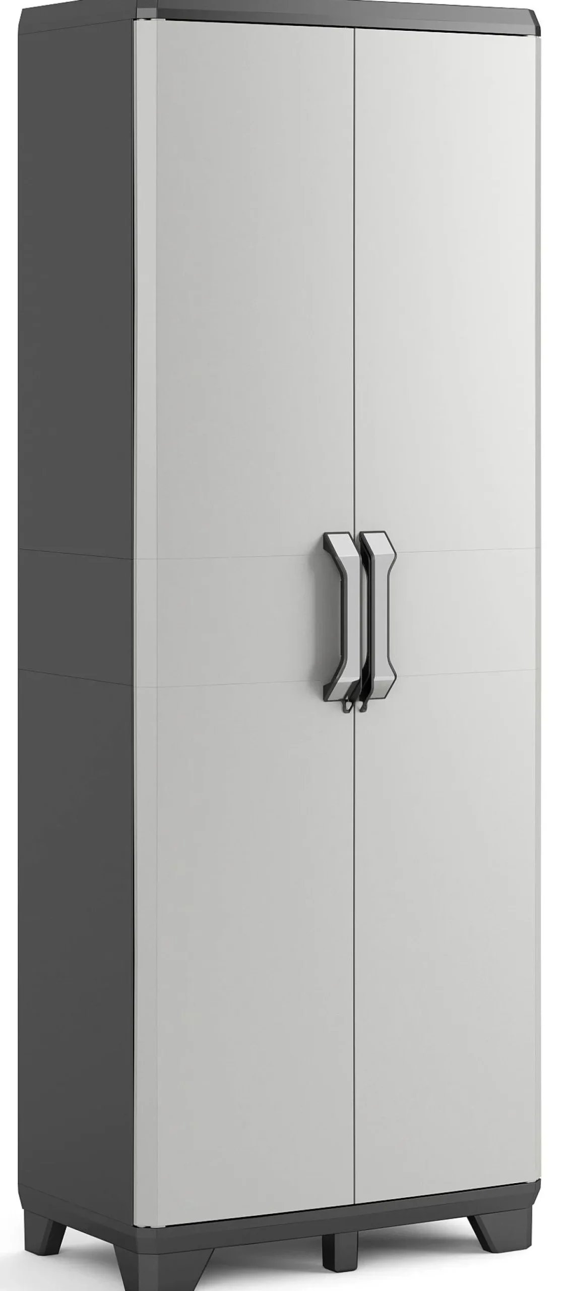 Keter Gear Hoge Opbergkast 39X68X182Cm Zwart/Grijs