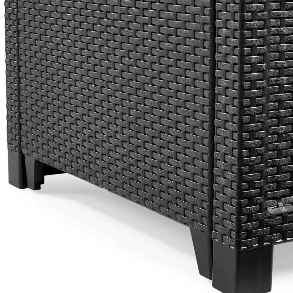 Keter Hoekbank Loungeset Rosalie + Tuintafel Lyon