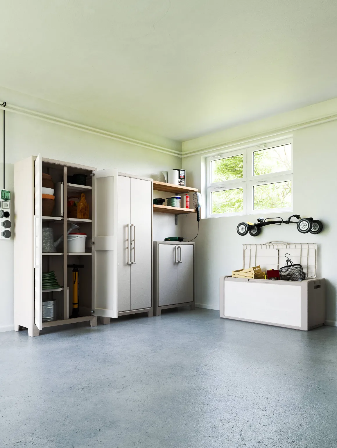 Keter Hoge Kast Guilliver Zand Beige