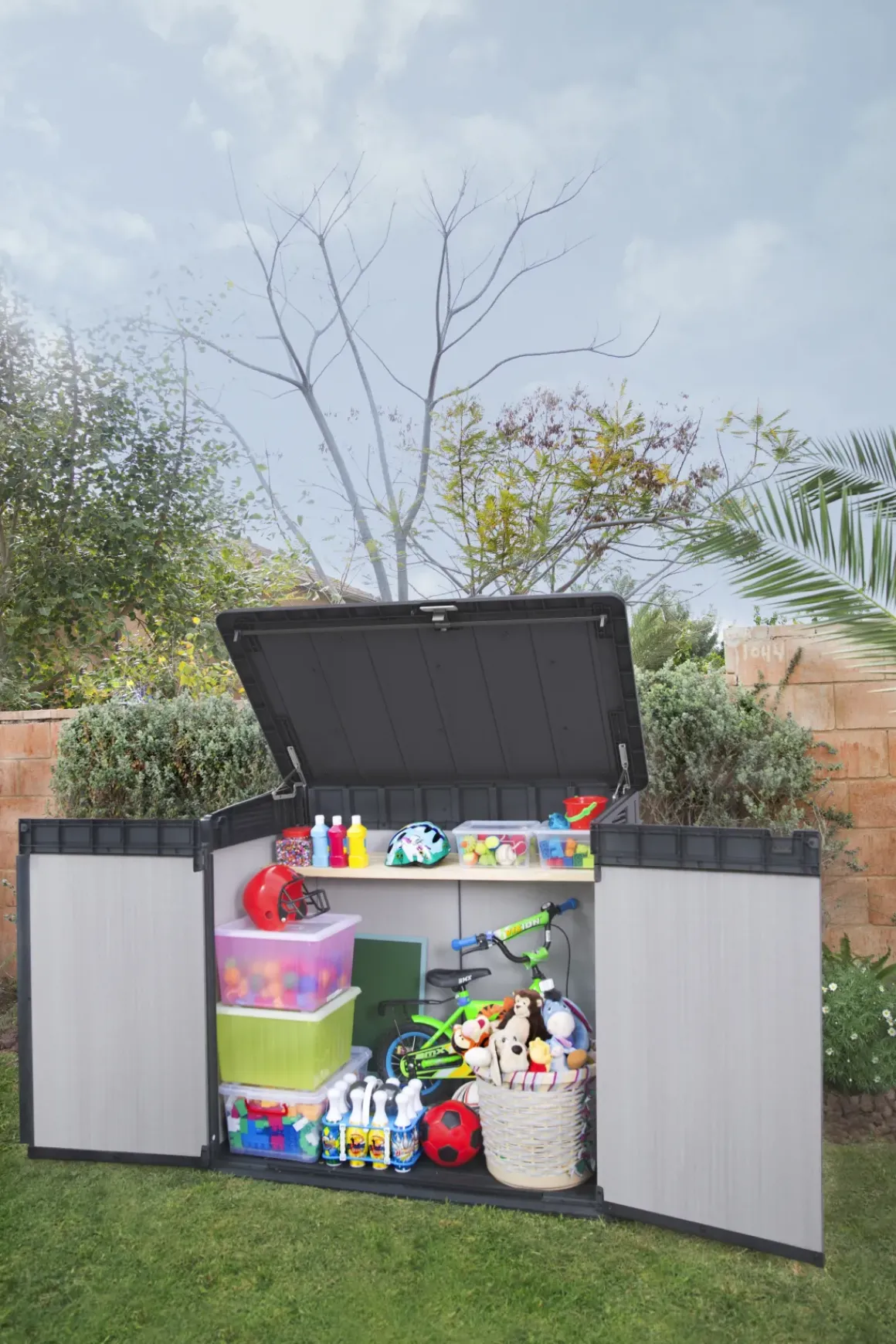 Keter Opbergkast Elite Store Antraciet 123,5X82Cm