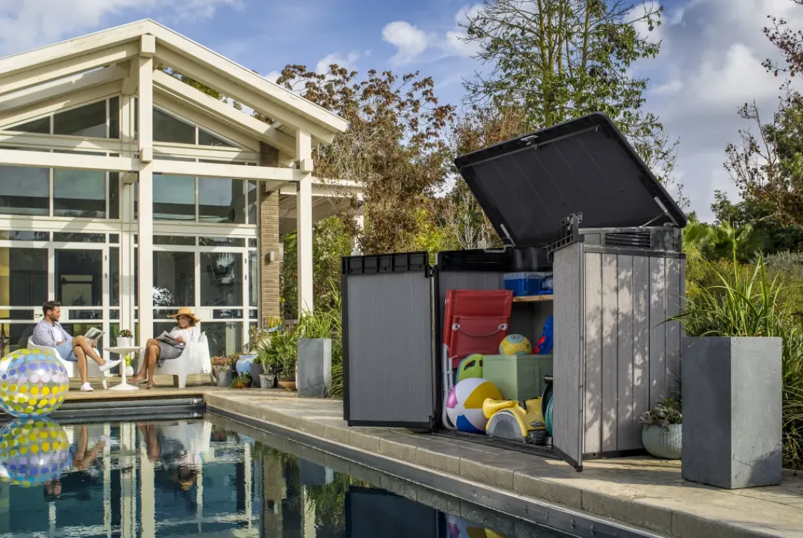 Keter Opbergkast Elite Store Antraciet 123,5X82Cm
