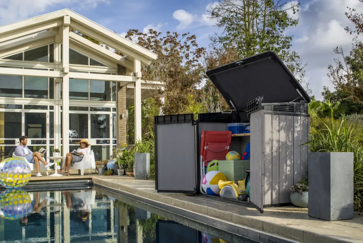 Keter Opbergkast Elite Store Antraciet 123,5X82Cm
