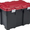 Keter Opbergkoffer Explorer 185L Zwart/Rood