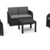 Keter Rosalie Lounge Set Grafiet 113X74X65Cm