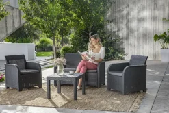 Keter Rosalie Lounge Set Grafiet 113X74X65Cm