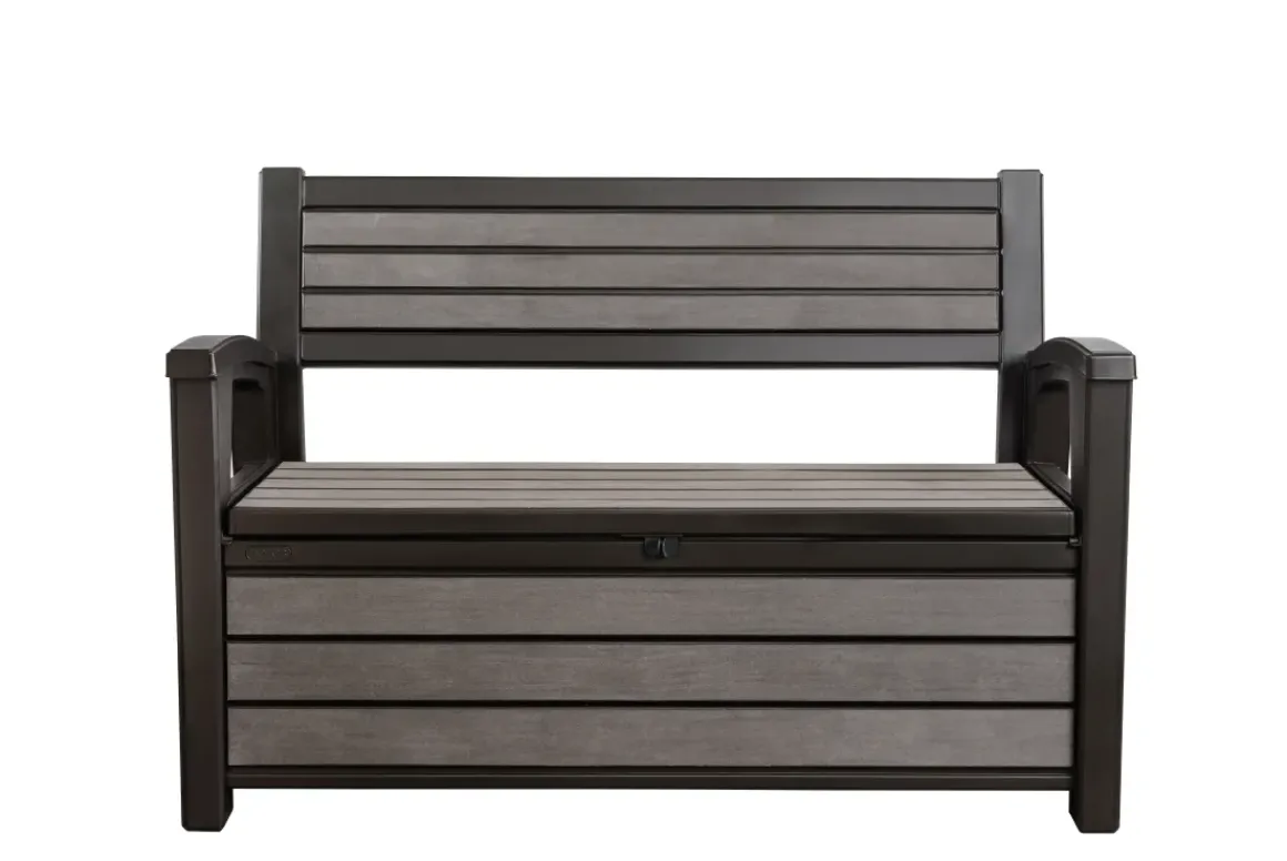 Keter Tuinbank Hudson Opberg Grijs 260L