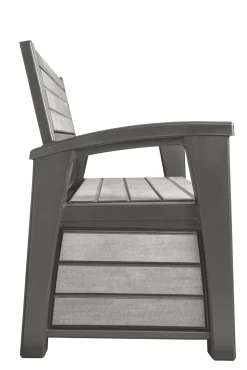Keter Tuinbank Hudson Opberg Grijs 260L