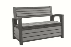 Keter Tuinbank Hudson Opberg Grijs 260L