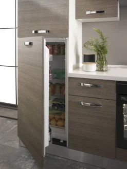 Keukenblok Sofia 250Cm Notenhout Bruin