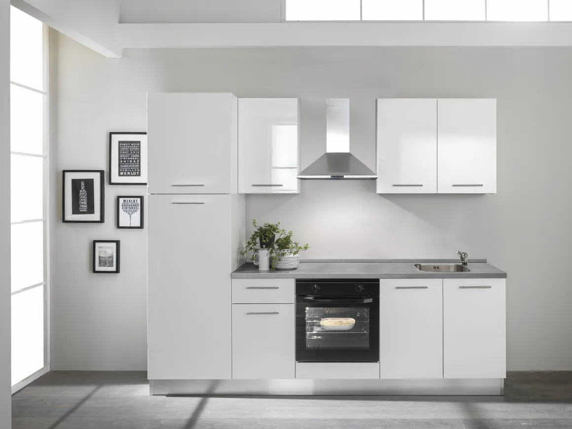Keukenblok Vega 250Cm Wit