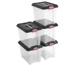 Kis Moover Box S Transparant Zwart 18L