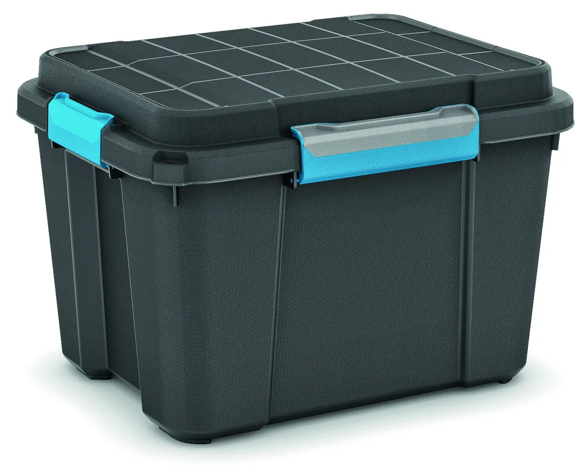 Kis Scuba Opbergbox M - 45L Zwart/Blauwe