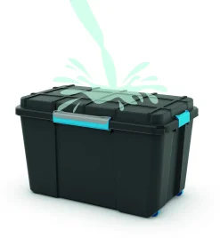 Kis Scuba Opbergbox M - 45L Zwart/Blauwe