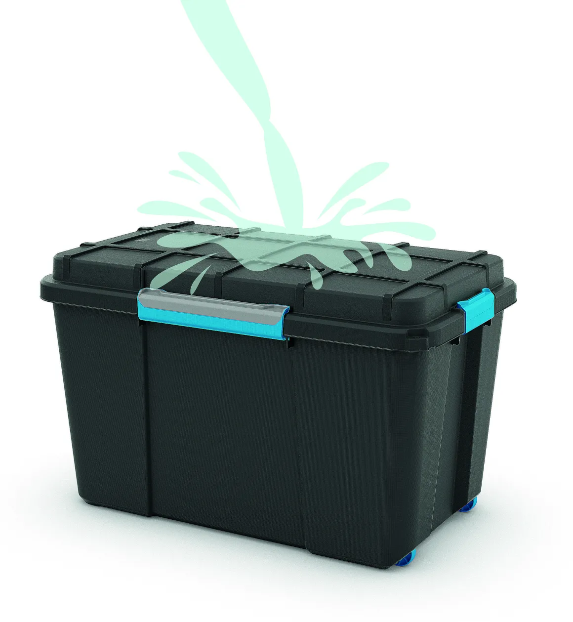 Kis Scuba Opbergbox M - 45L Zwart/Blauwe