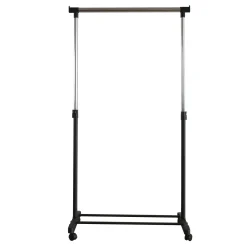 Kledingrek Met 4 Wielen Zwart 90X79,5X43Cm