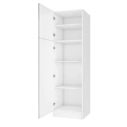 Kolomkast Keuken Delice 60X204Cm 2 Deuren Hoogglans Grijs
