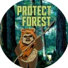 Komar Dots Star Wars Bescherm Het Bos Sticker O125Cm