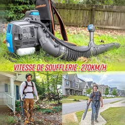 Lawnmaster - 31Cc Rugzak Thermische Blazer Met Elektrische Start