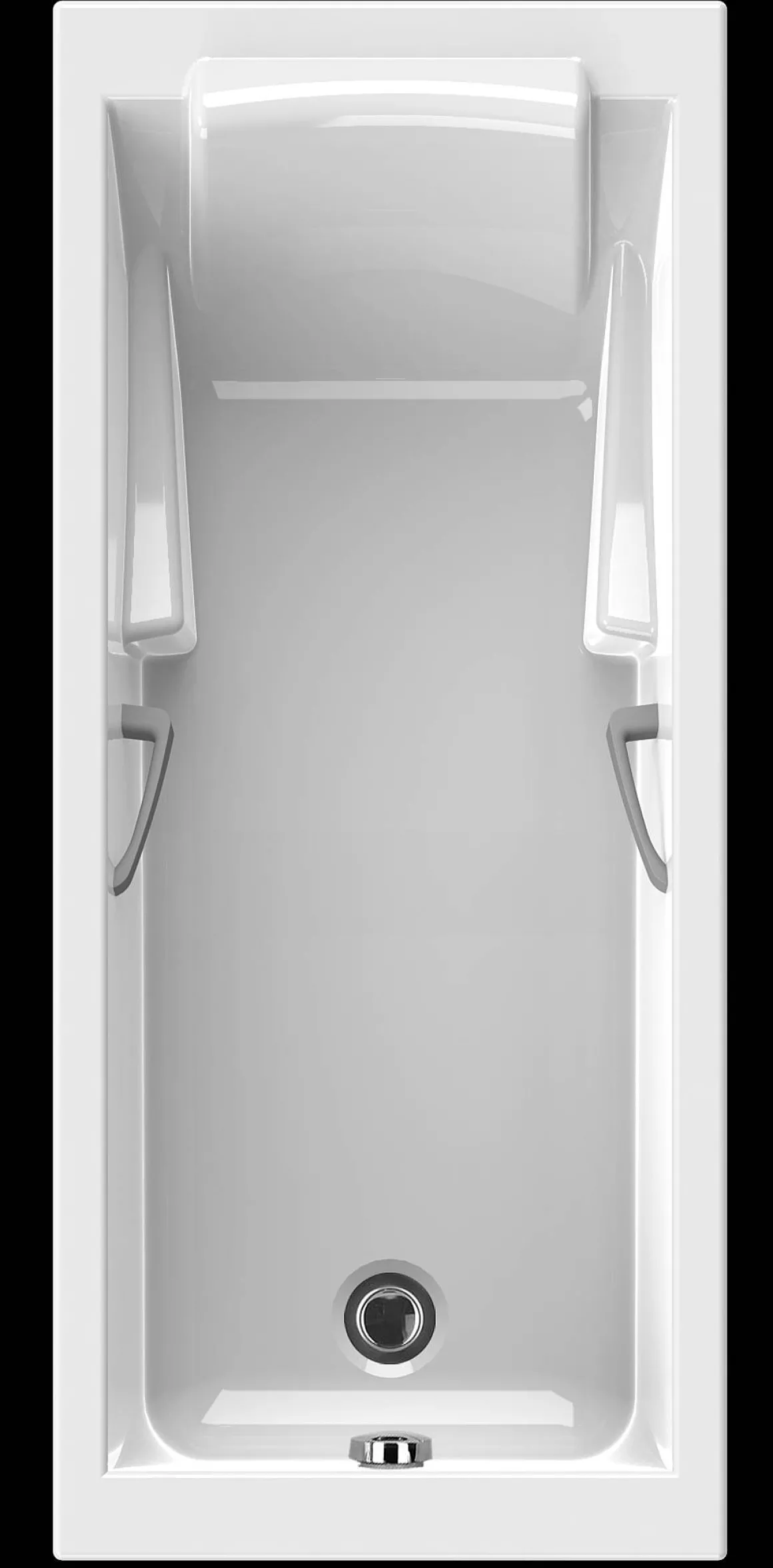 Lodge Rechthoekig Bad - 180 X 80 X 53,5-55,5 Cm - Puretex®