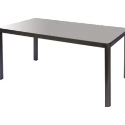Macari Tuintafel + Verstelbare Poten Glas/Aluminium 150X90X75Cm