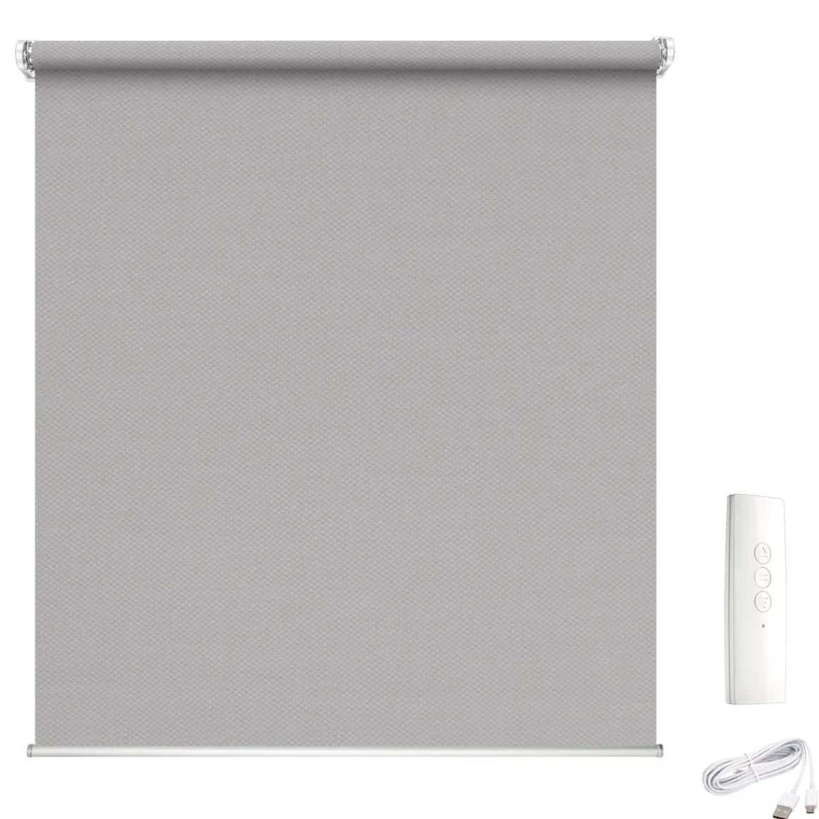 Madeco 1898 E-Roll Gemotoriseerd Screen Rolgordijn Grijs 120X250Cm