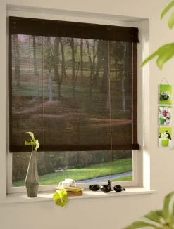 Madeco 7350 Rolgordijn Roll Up Bamboe Chocolate 80 X 180Cm